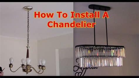 metal chandelier installation instructions